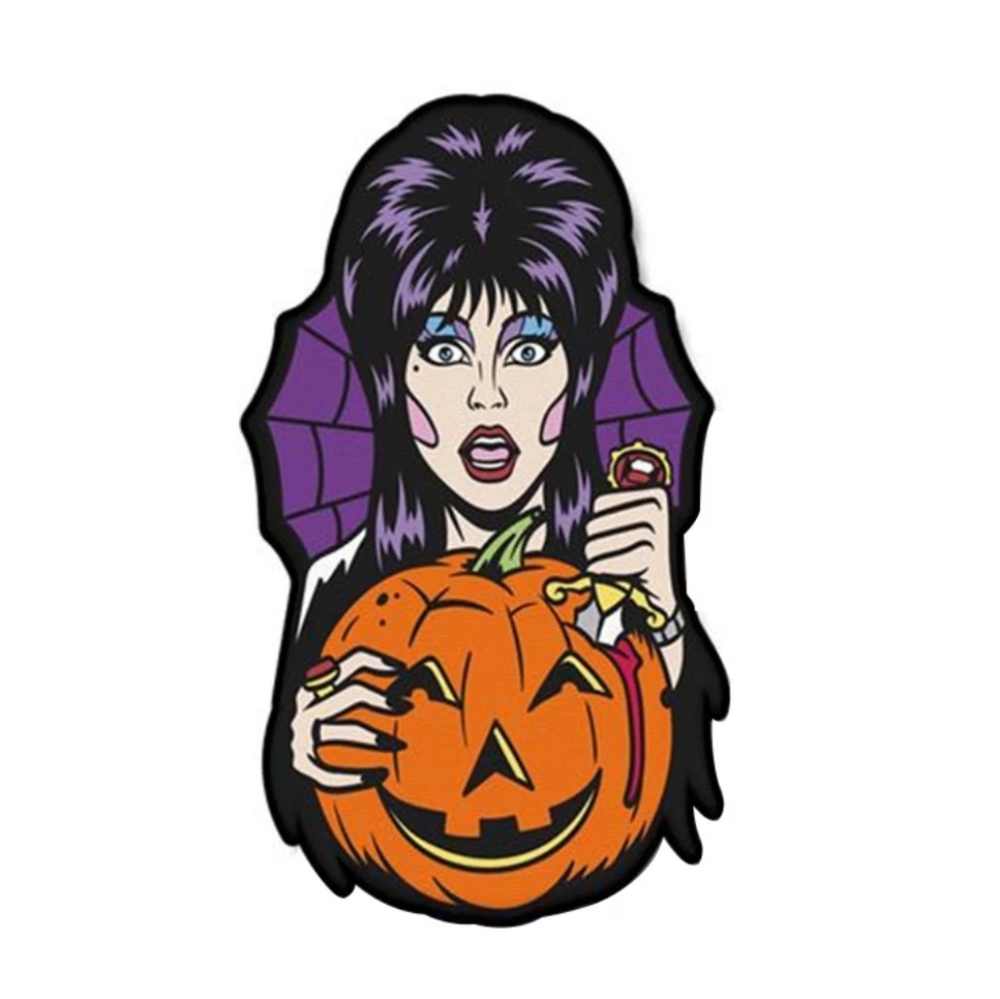 Elvira Creepy Carver Pin Bleeding Pumpkin Gothic